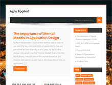 Tablet Screenshot of agileapplied.com
